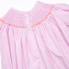 Polly Pumpkin Smocked Bishop Dress, Pink