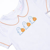 Little Ghosts Applique Diaper Set, Orange