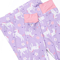 Mustang Meadows Bamboo Pajama Set, Purple