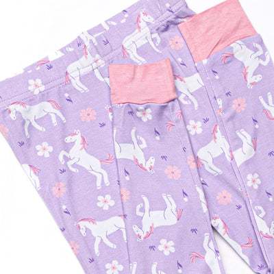 Mustang Meadows Bamboo Pajama Set, Purple