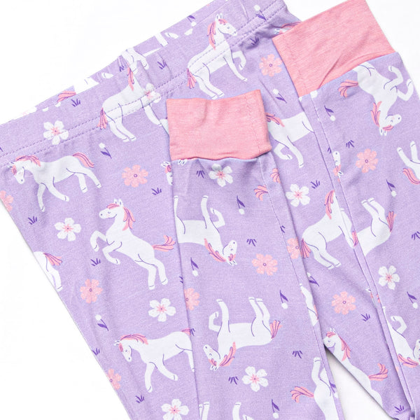 Mustang Meadows Bamboo Pajama Set, Purple