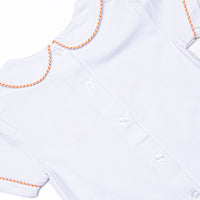 Little Ghosts Applique Diaper Set, Orange