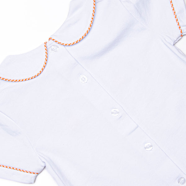 Little Ghosts Applique Diaper Set, Orange