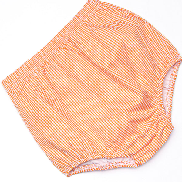 Little Ghosts Applique Diaper Set, Orange