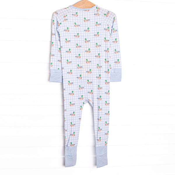 Pondside Picnic Bamboo Zippy Pajama, Blue