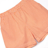 Little Ghosts Applique Short Set, Orange