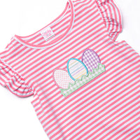 Egg-cellent Easter Applique Dress, Pink