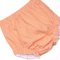 Little Ghosts Applique Ruffle Diaper Set, Orange