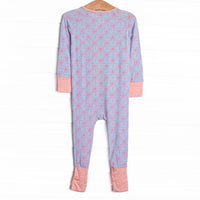 Bluebell Bows Bamboo Zippy Pajama, Blue