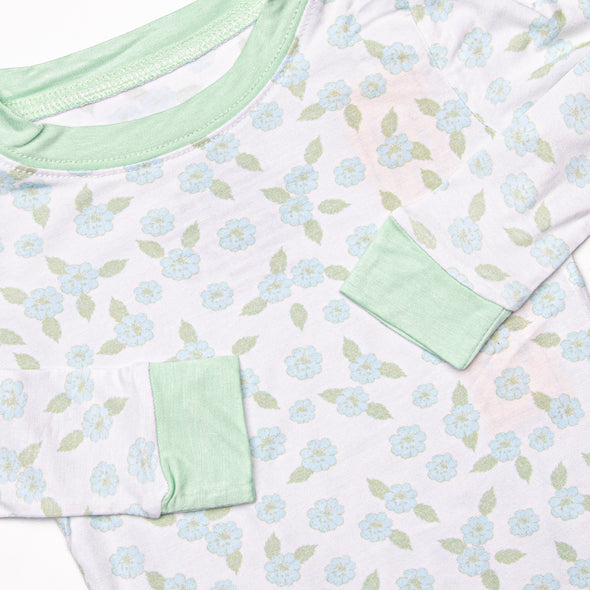 Berry Blue Bundles Bamboo Pajama Set, Green