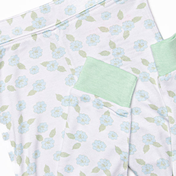 Berry Blue Bundles Bamboo Pajama Set, Green