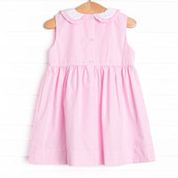 Long-eared Lops Smocked Dress, Pink