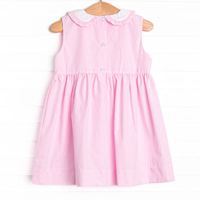 Long-eared Lops Smocked Dress, Pink