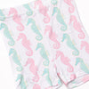 Seahorsin' Around Bamboo Pajama Short Set, Pink