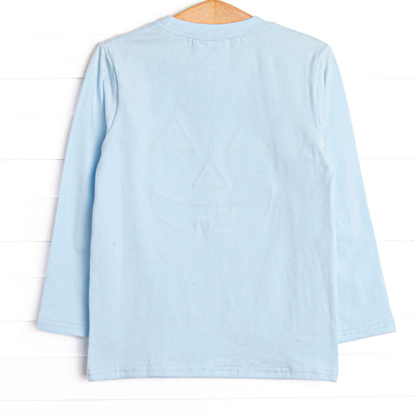 Cozy Carving Applique Top, Blue