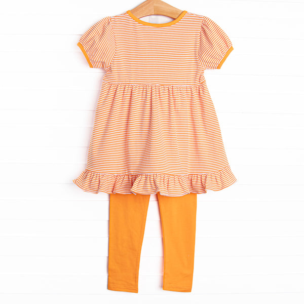 Spooks and Spiders Applique Legging Set, Orange