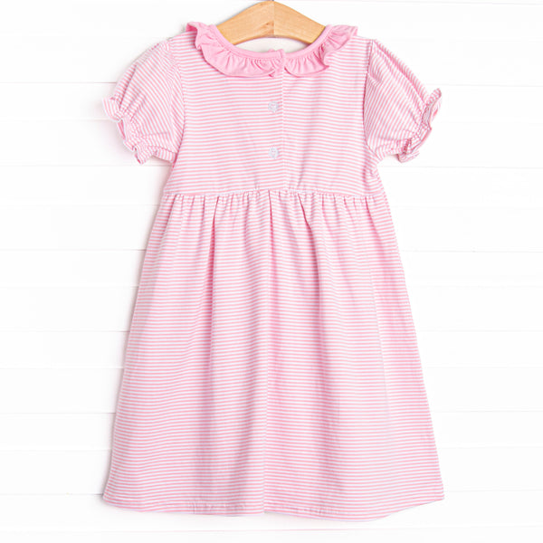 Ric Rac-nophobia Applique Dress, Pink