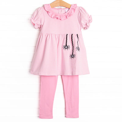 Ric Rac-nophobia Applique Legging Set, Pink