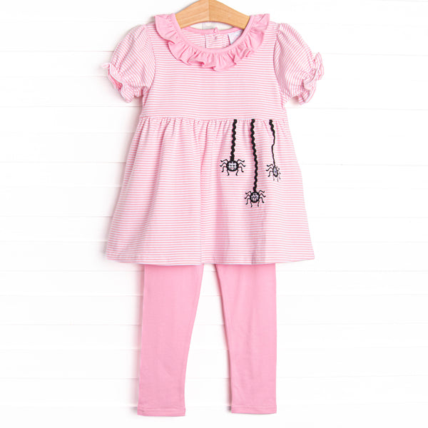 Ric Rac-nophobia Applique Legging Set, Pink