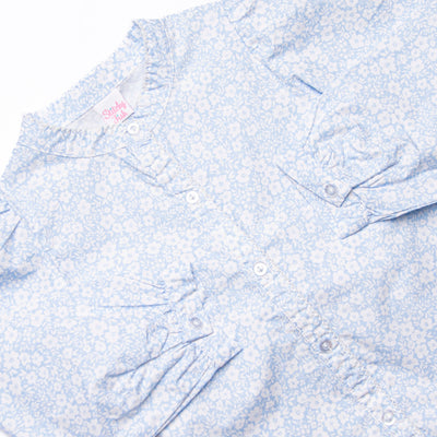 Delia Button Down Dress, Blue