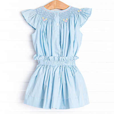 Simple Sprouts Smocked Skirt Set, Blue