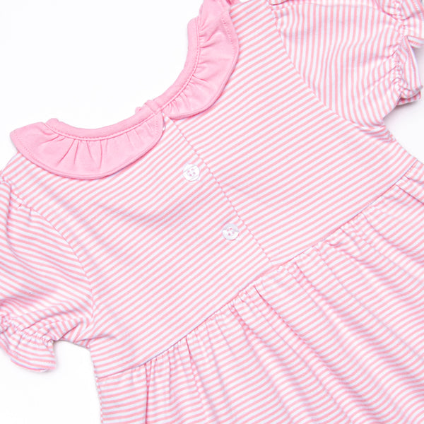 Ric Rac-nophobia Applique Dress, Pink