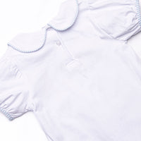 Animals on Parade Applique Dress, White