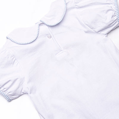 Animals on Parade Applique Dress, White