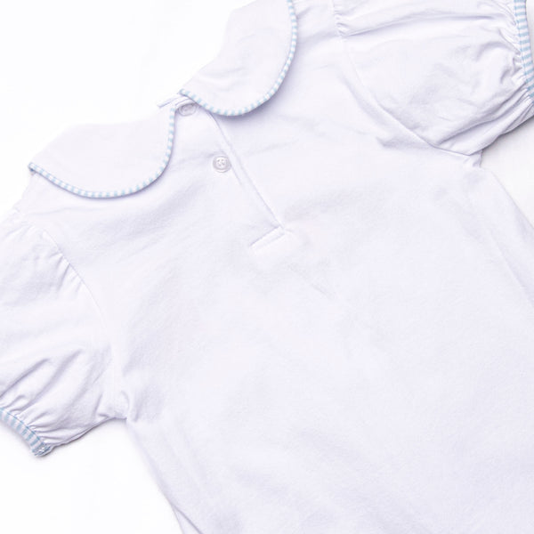 Animals on Parade Applique Dress, White
