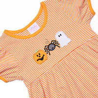 Spooks and Spiders Applique Legging Set, Orange