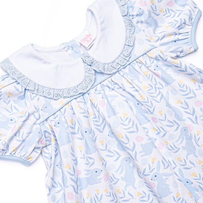 Blue Bunny Trails Collared Dress, Blue