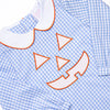 Cozy Carving Applique Legging Set, Blue Gingham