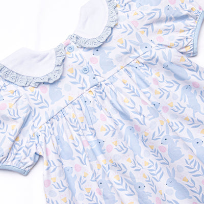 Blue Bunny Trails Collared Dress, Blue