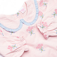 Wrapped in Roses Embroidered Legging Set, Pink