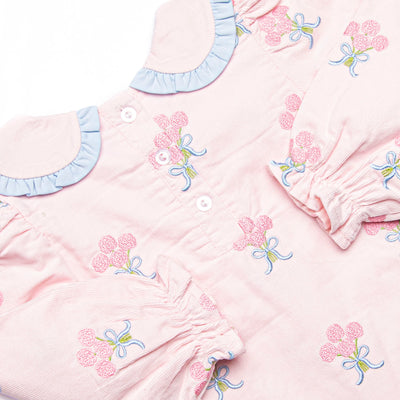 Wrapped in Roses Embroidered Legging Set, Pink