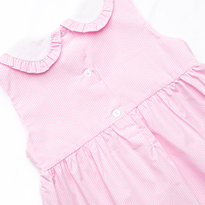 Long-eared Lops Smocked Dress, Pink