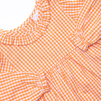 Paranormal Pup Applique Legging Set, Orange