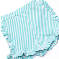 Calla Short Set, Light Pink and Mint Stripe