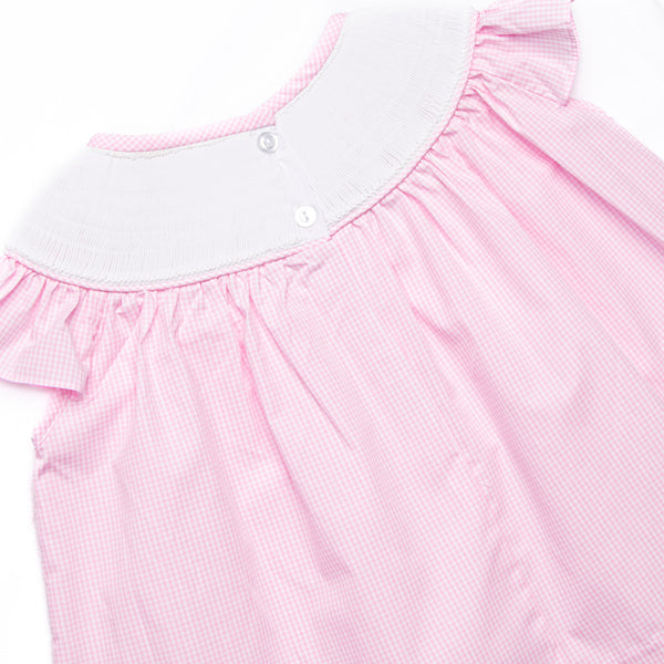 Basket of Blessings Smocked Skirt Set, Pink