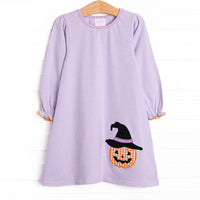 Bewitched Beauty Applique Dress, Purple