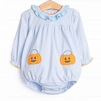 Snack O'Lantern Applique Bubble, Blue