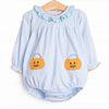 Snack O'Lantern Applique Bubble, Blue