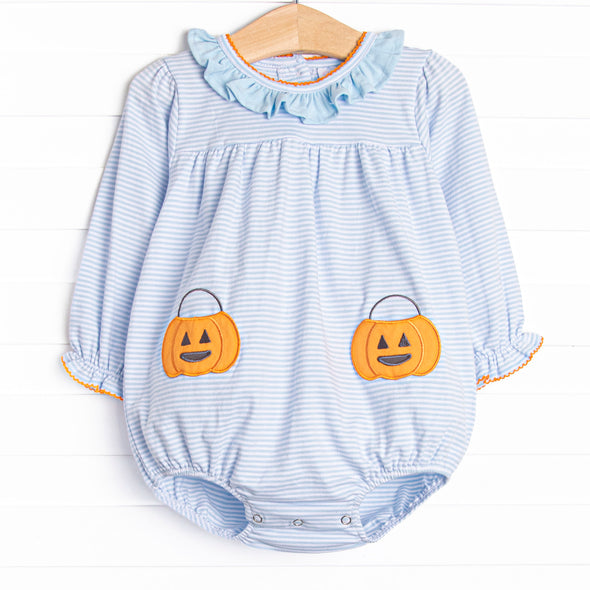 Snack O'Lantern Applique Bubble, Blue