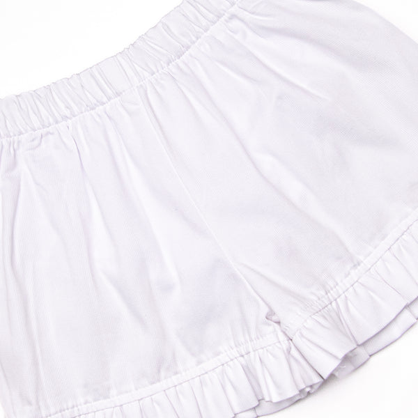 Porcelain Petals Smocked Short Set, Pink