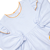 Snack O'Lantern Applique Legging Set, Blue