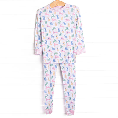Cottontail Colors Bamboo Pajama Set, Pink