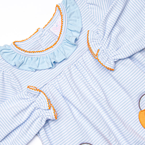 Snack O'Lantern Applique Bubble, Blue