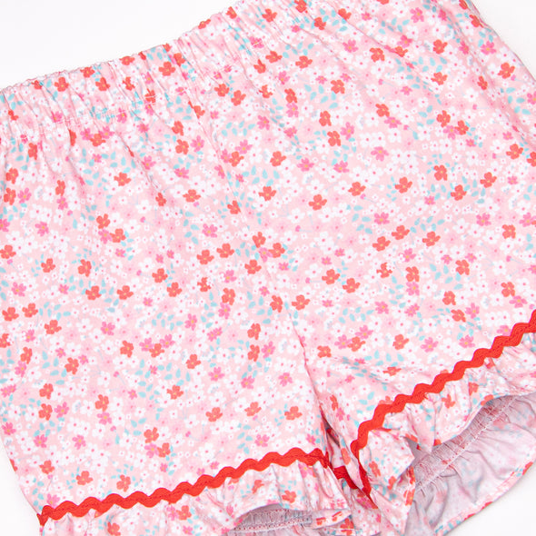 Cherry Tree Blooms Short Set, Pink