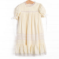 Margaret Heirloom Dress, Yellow