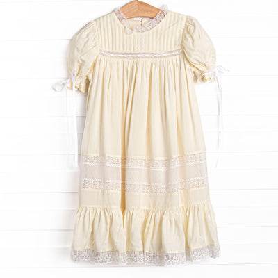 Margaret Heirloom Dress, Yellow